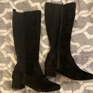 Clarks Marilyn Abby Knee High Black Suede boots